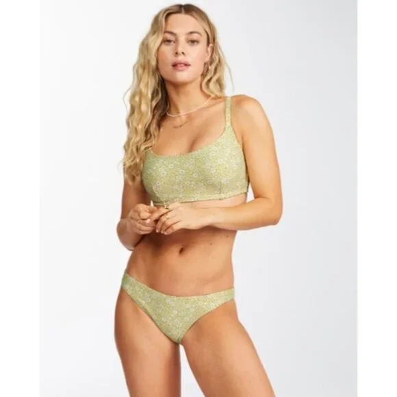 NWT Billabong Women's Little Whispers Tropic Low-Rise Bottoms, size: Large/12 - Picture 2 of 12